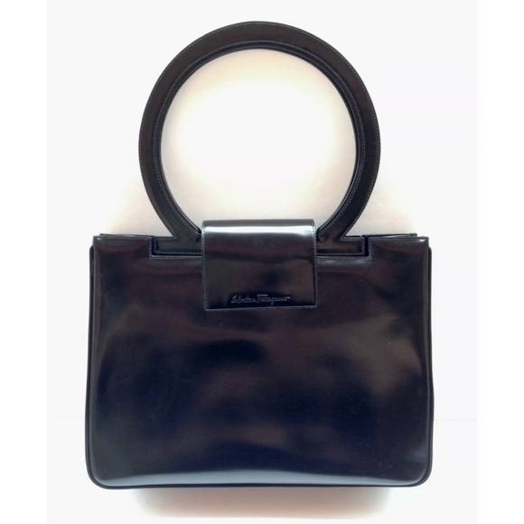 Salvatore Ferragamo Handbags - SALVATORE FERRAGAMO Flirt Structured Tote Purse